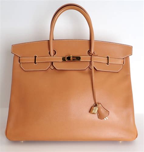 美品 HERMES(エルメス) バーキン40 ナチュラル ハンドバッグ ゴールド金具 - メルカリShops
