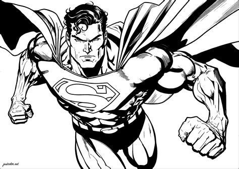 Superman Comic Book Page Black And White