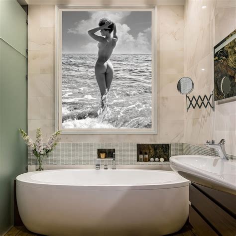 1940's Vintage Nude at the Beach "surf's Up" - Black & White, Multiple