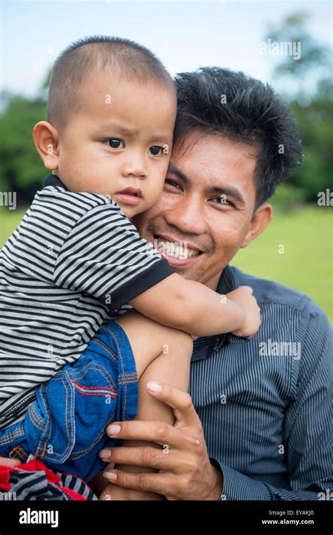 father son portrait  res stock photography  images alamy