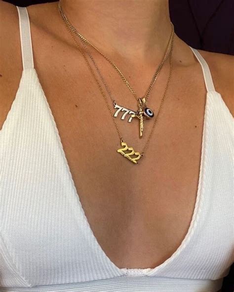 222 Angel Number Necklace Spiritual Necklace Gold Plated Hippie ...