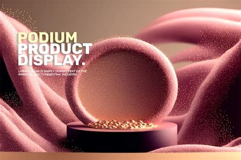 Подиум для косметического продукта, роскошная сцена подиума для ...
