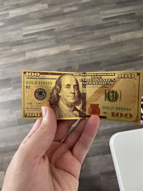 Is this gold $100 bill special or worth anything? My cousin just keeps