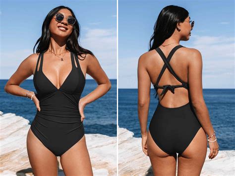 I'm shopping the $40 one-piece swimsuit shoppers say is flattering and