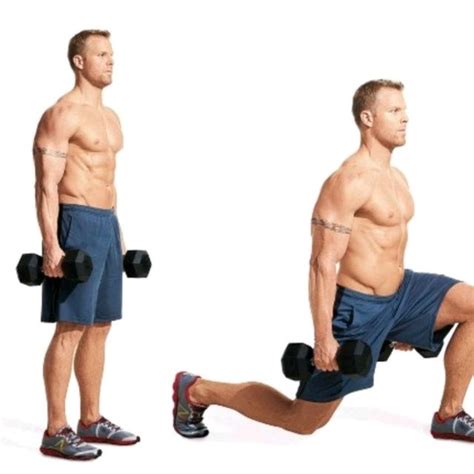 dumbell reverse lunge  brandon  exercise   skimble