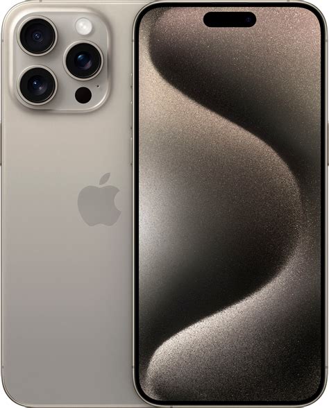 Смартфон Apple iPhone 15 Pro Max 256 ГБ eSIM + eSIM, Natural Titanium ...