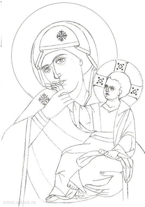 икона для хоругви | Sketches, Orthodox icons, Paint icon