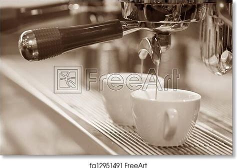 Free Art Prints, Wall Art, Canvas Prints | FreeArt | Espresso machine, Espresso coffee, Espresso