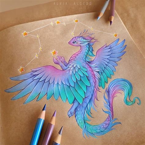 Fantasy Dragons Drawings and Paintings | Cute dragon drawing, Dragon ...
