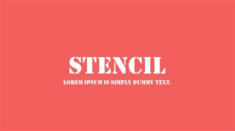 Stencil Font : Download Free for Desktop & Webfont