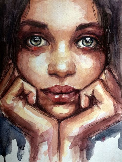 acrylic portraits watercolor style kara bullock art acrylic portrait painting watercolor
