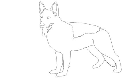 dog dwg file - Cadbull