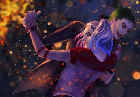 Romantic Joker And Harley Quinn Love Wallpaper at Arthur Poulsen blog