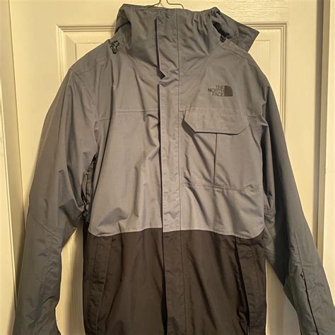 The North Face ski jacket Two tone shell, with a... - Depop
