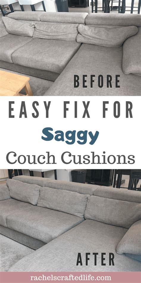 how to fix saggy couch cushions