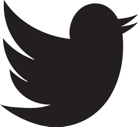 twitter logo black  white vector schwarze twitter icons vektor