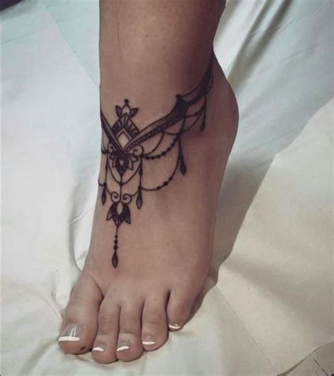 Anklet Tattoos Designs, Ideas and Meaning - Tattoos For You