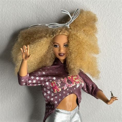 Barbie Blonde Afro Styled by Marni Senofante Curvy Articulated Jointed