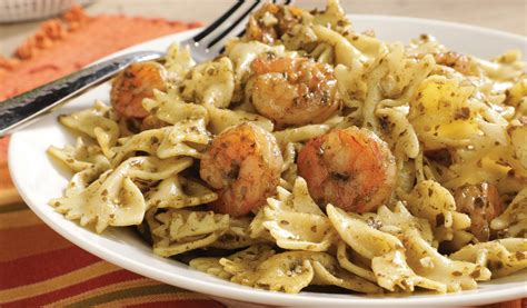 Shrimp Pesto Pasta • Tasty Recipes from Hilltop Supermarket