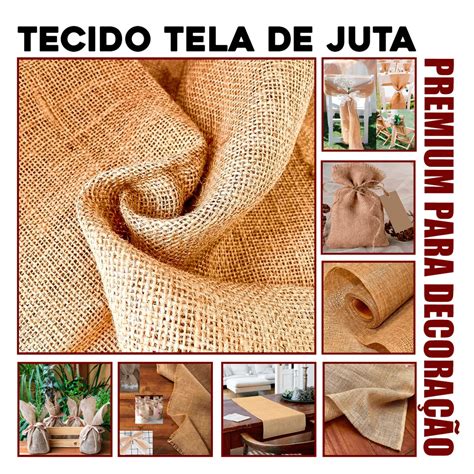 Tecido Juta Valor Do Metro - Tecido De Juta Tela De Juta Artesanato Decoração 2,00 x 1,00 Metro ...