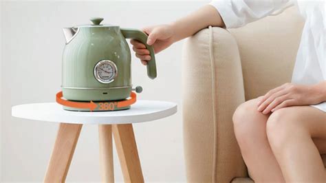 خرید و مشخصات کتری برقی شیائومی QCOOKER Retro Electric Kettle