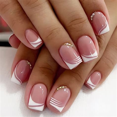french manicure wedding 3