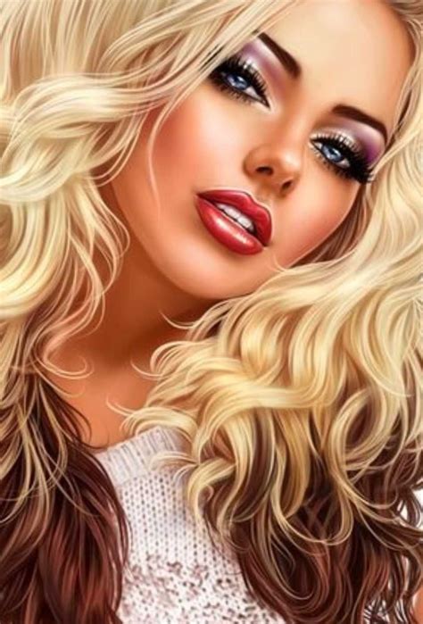 Нарисованные блондинки - фото и картинки abrakadabra.fun