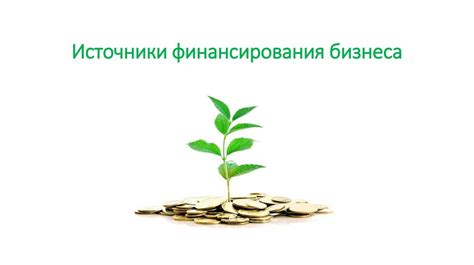 Источники финансирования бизнеса - презентация онлайн