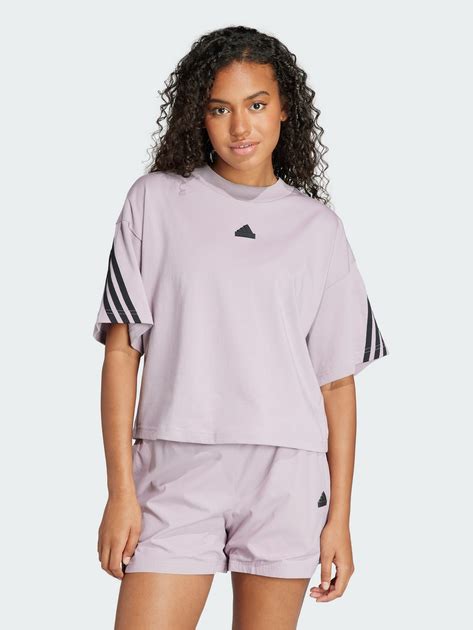Футболка хлопковая оверсайз короткая женская Adidas W Fi 3S Tee IS3613 ...