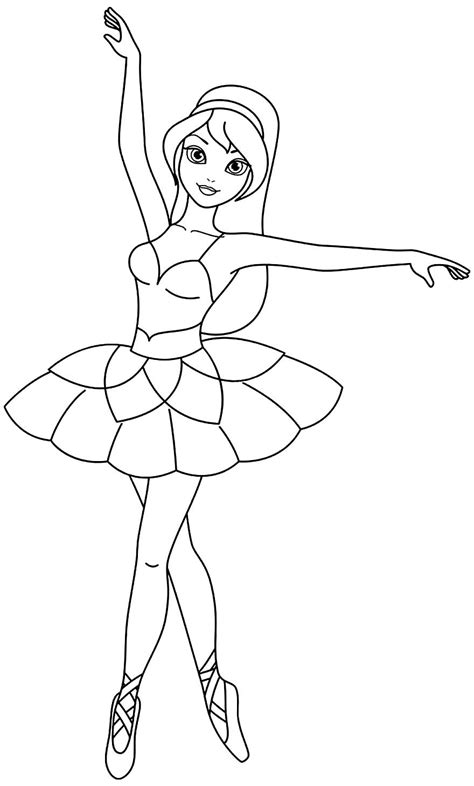 Desenhos De Bailarinas Para Imprimir E Colorir