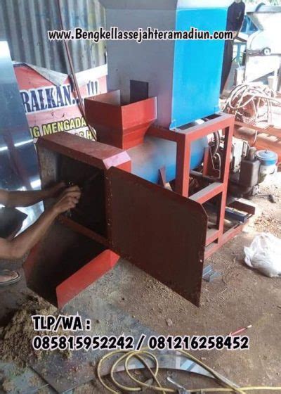 mesin cetak pelet horizontal tipe   penggerak bengkel las