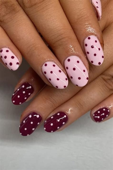 polka dot nails ideas    gleam