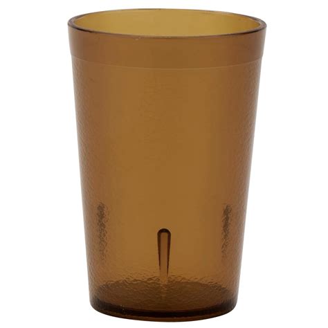 Heavy-Duty Plastic Tumblers, Restaurant Plastic Cup Tumblers Amber