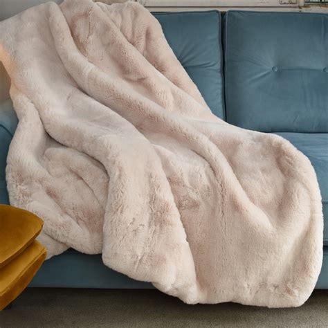 luxury fur throw natural rural urban
