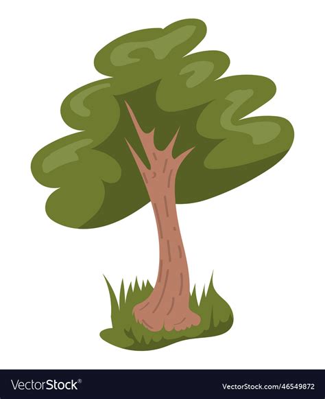 tree forest plant royalty  vector image vectorstock