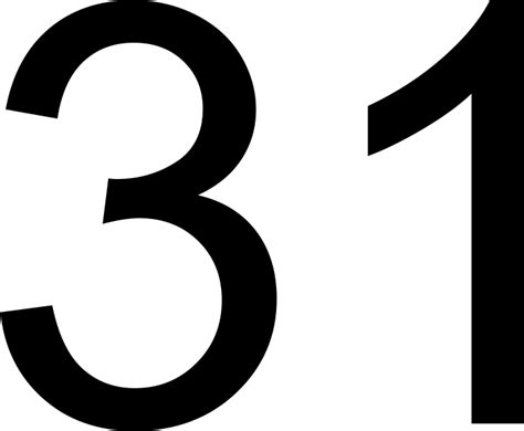 О числе 31 – тридцать один, математические свойства, перевод, склонение ...
