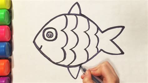 КАК НАРИСОВАТЬ РЫБКУ карандашом HOW TO DRAW FISH Простые домашние ...