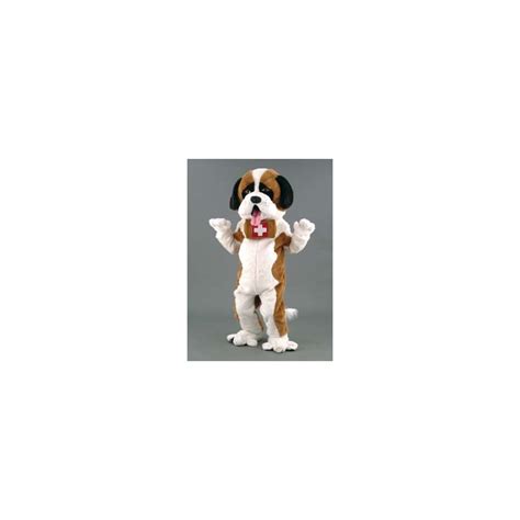 Mascotte saint bernard avec tonneau
