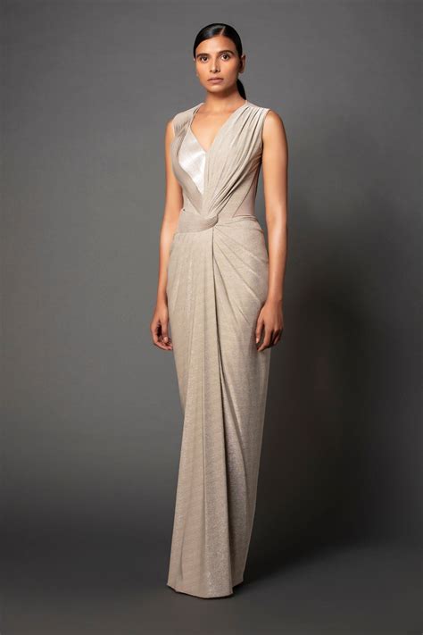 draped dress