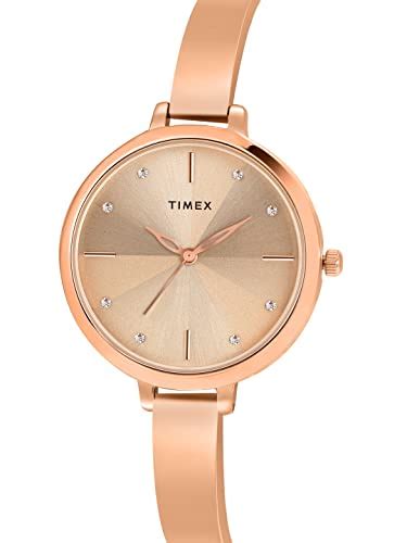 buy timex fashion collection  hands women analog rose gold dial