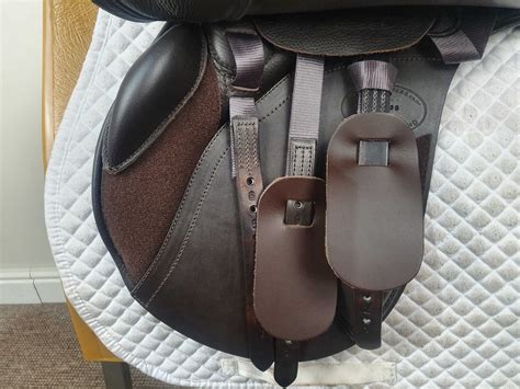 16.5 inch Kent and Masters Pony Club Long Leg MLL Brown Adjustable - S4139