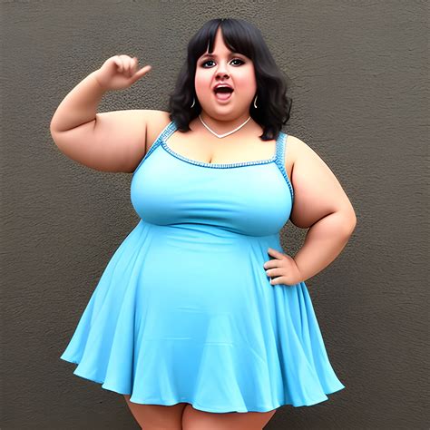 A chubby latina is dancing, she is wearing a very short dress - Arthub.ai