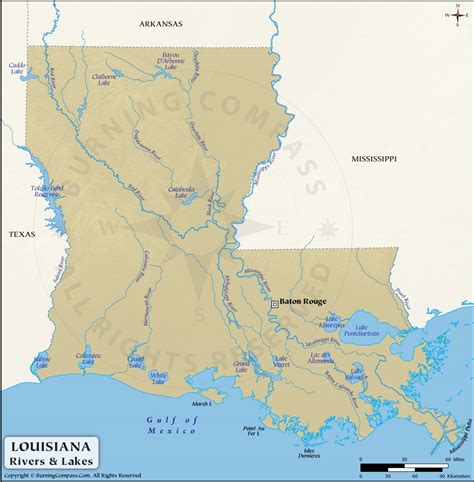louisiana map  rivers filelouisiana locator map  riverspng