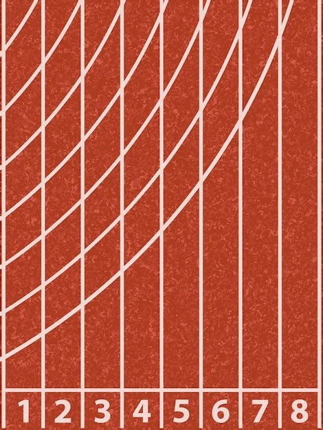 premium vector running track