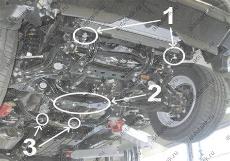 Защита картера на автомобиль Toyota Land Cruiser (150) Prado 2.7, 4.0 ...