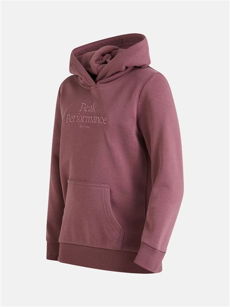 Peak performance jr original hood rose brown- Nava Sport - din nye
