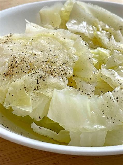 Boiled Cabbage - Seasoned Buttery Tender Cabbage