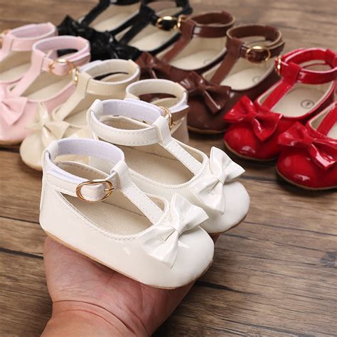Sapato Para Bebê De 1 Ano - Sapato De Couro Branco Brilhante Para Bebê/Menina/1 Ano De Idade De ...