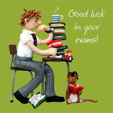 Good Luck In Your Exams Greeting Card One Lump or Two | Cards | Love Kates