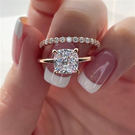 cushion cut wedding ring